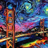 “Van Gogh Never Saw the Golden Gate,” by Aja
Trier, Sagitarrius Gallery. Used with permission.